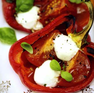 Roasted Pepper with Boilie Cheese from Neven's Country Living Cookery Book 